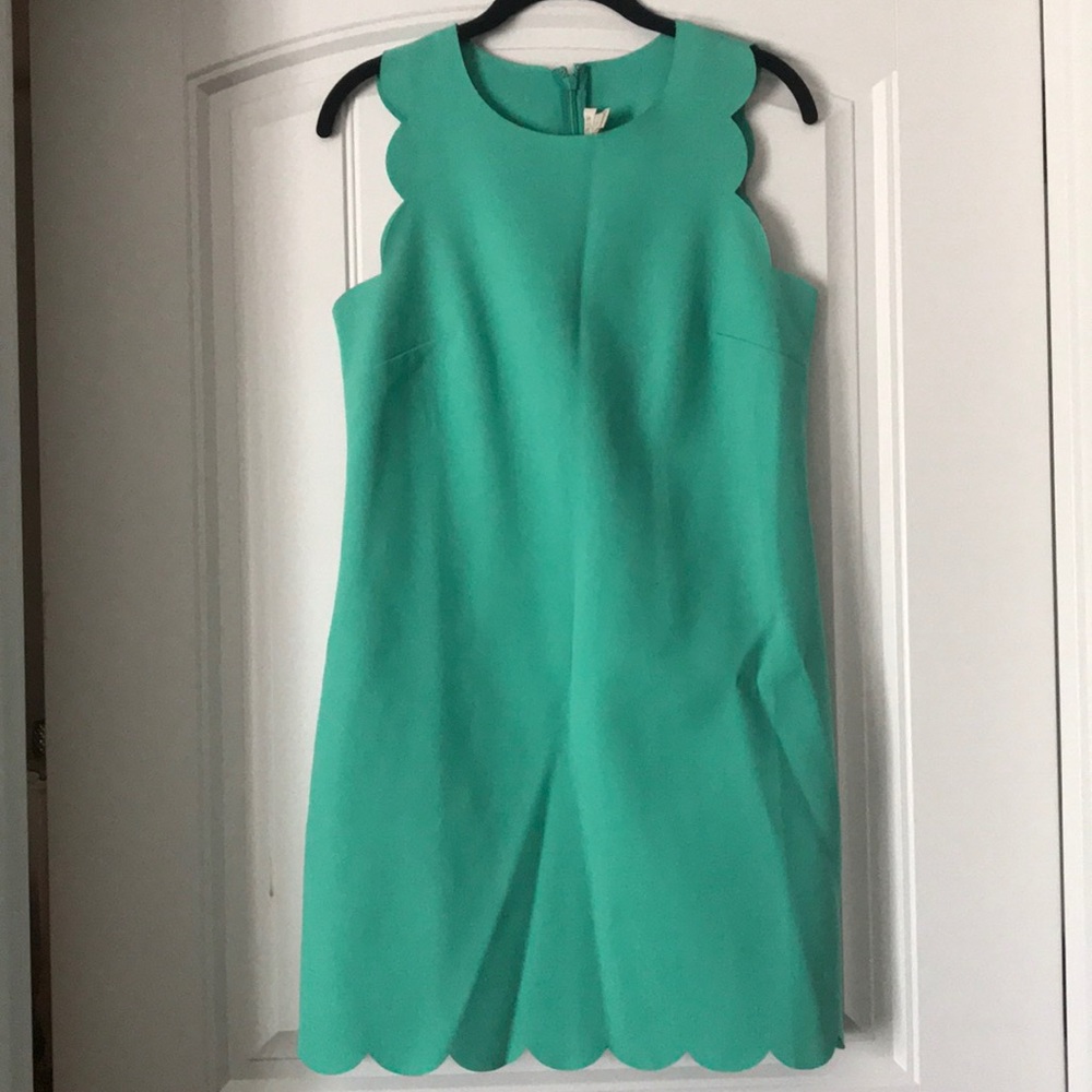 J. Crew Factory Scallop Shift Dress